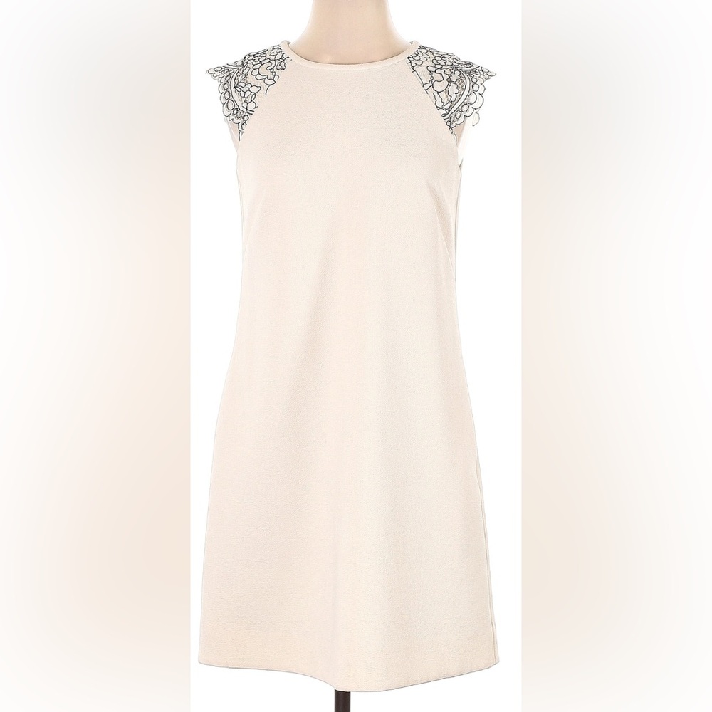 J.Crew ivory cocktail dress with pockets